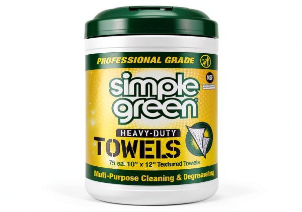 Simple Green Heavy-Duty Cleaning Towels 75 Count Pack of 2, Large-0