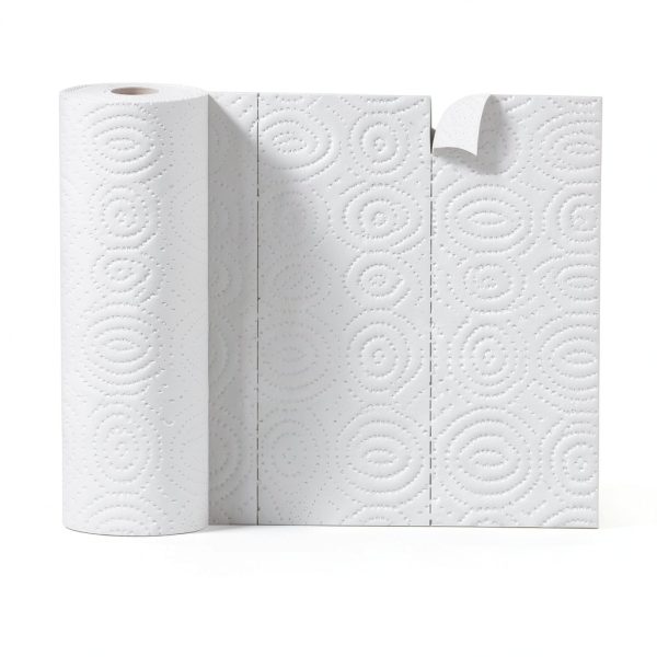 White Cloud Ultra PRO Ultra Absorbent Paper Towel, Choose-a-Size Sheets, 2 Packs of 6 DOUBLE Rolls = 24 Regular Rolls-3