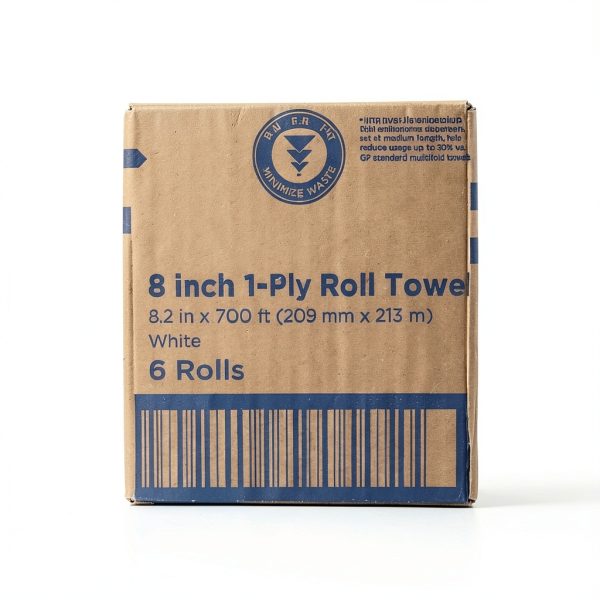 Georgia-Pacific enMotion 8" Paper Towel Rolls By GP PRO, White, 700 Feet Per Roll, 6 Bulk Paper Towel Rolls Per Case, 89420-4