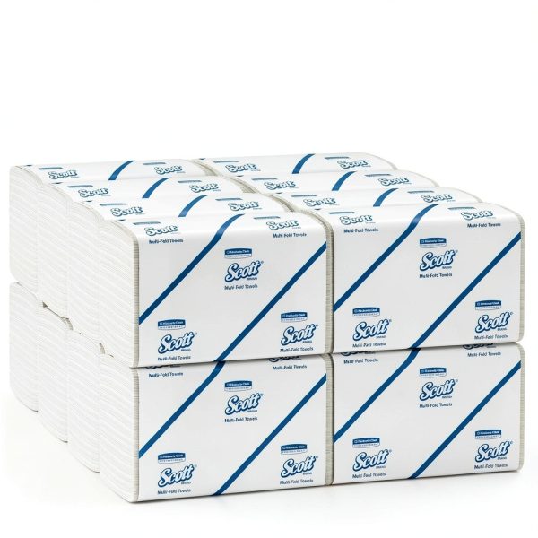 Scott Professional Multifold Paper Towels for Small Business (08009), 9.2” x 9.4”, (4000 Towels per Case)-1
