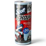 Scott Shop Original Blue Towels 9.4x11 – 30 Rolls, 1,650 Sheets-0