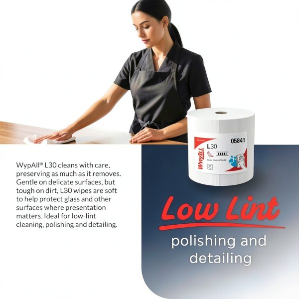 WypAll GeneralClean L30 Heavy Duty Cleaning Wipes Jumbo 875 Sheets-4