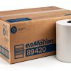 Georgia-Pacific enMotion 8" Paper Towel Rolls By GP PRO, White, 700 Feet Per Roll, 6 Bulk Paper Towel Rolls Per Case, 89420-1