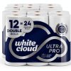 White Cloud Ultra PRO Ultra Absorbent Paper Towel, Choose-a-Size Sheets, 2 Packs of 6 DOUBLE Rolls = 24 Regular Rolls-0