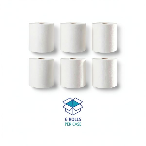 Boardwalk Hardwound Paper Towel Rolls 8" x 800ft 6‑Roll Carton Strong-3