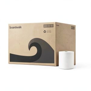 Boardwalk Hardwound Paper Towel Rolls 8" x 800ft 6‑Roll Carton Strong-0